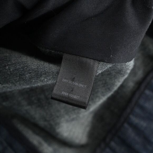 MARC JACOBS Peplum Denim Jacket Stand Collar Size 2 Puff Sleeve Vintage Y2k 00s - Picture 6 of 14